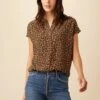 Renata Washable Silk Blouse - Caramel Sauvage