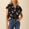 Renata Washable Silk Blouse - Ladera Floral