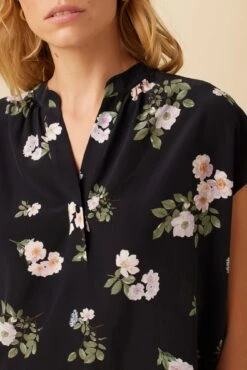 Renata Washable Silk Blouse - Ladera Floral -Women Clothing Sales 1068 Renata Ladera Floral 4
