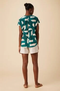 Renata Washable Silk Blouse - Eva -Women Clothing Sales 1068 Renata Silk Eva 3