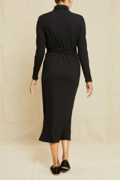 Castile Paris Rib Dress -Women Clothing Sales 1080 Castile Paris Rib Black 13956 web