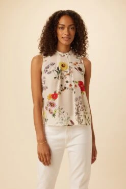 Jocelyn Washable Silk Blouse - Provence Ivory