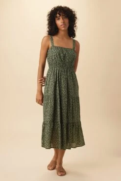 Elio Organic Cotton Midi Dress - Sophia