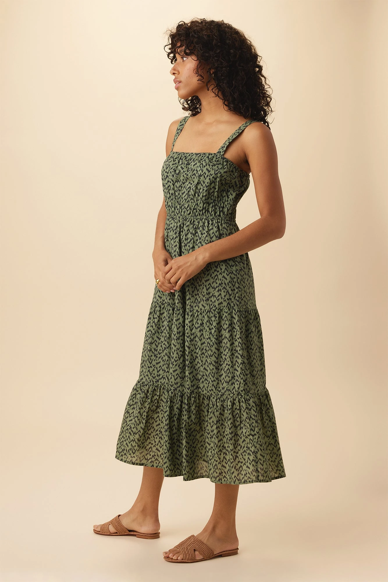 Elio Organic Cotton Midi Dress - Sophia 2 Elio Organic Cotton Midi Dress - Sophia - Image 2