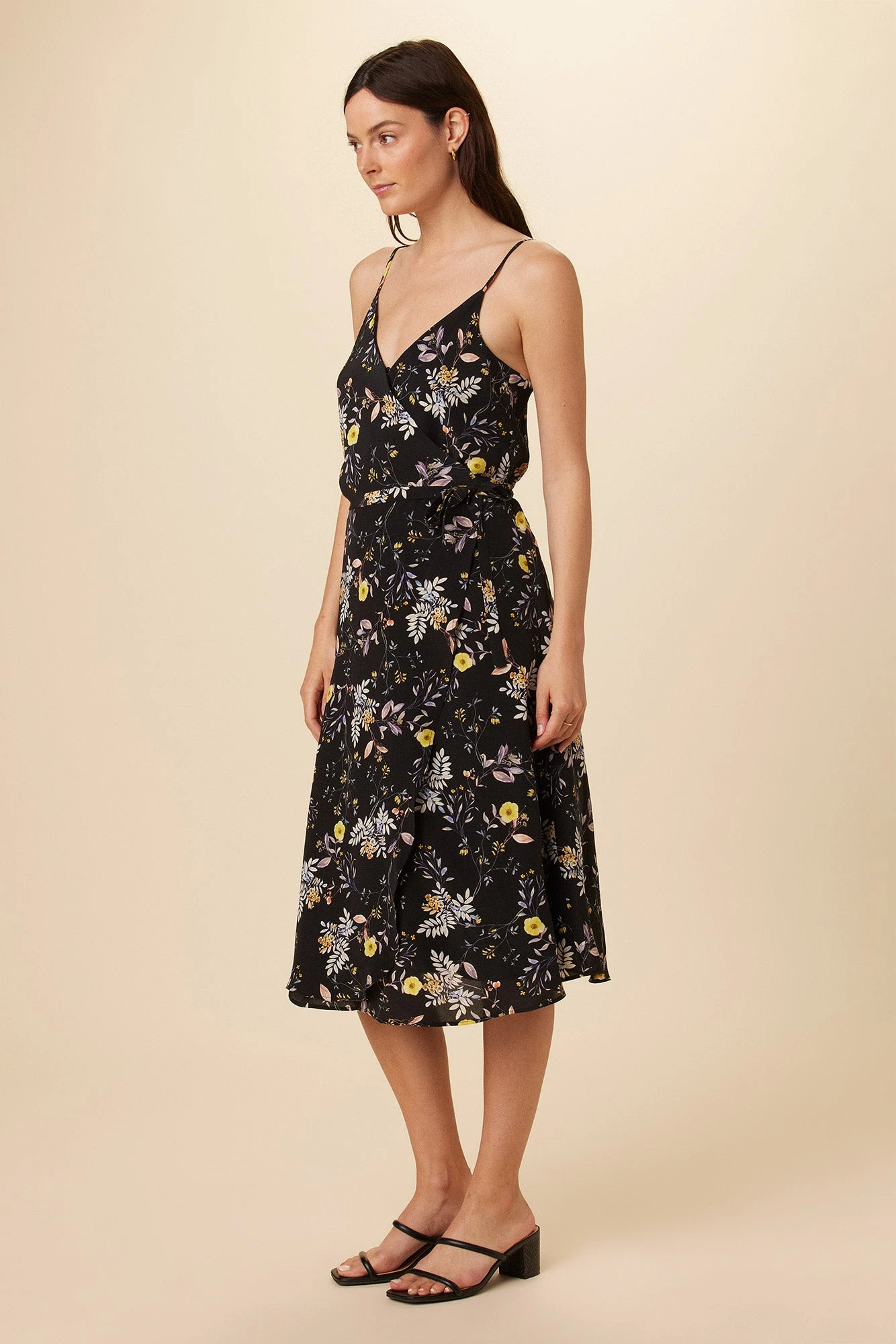 Varden Washable Silk Dress - French Jardin Black 2 Varden Washable Silk Dress - French Jardin Black - Image 2