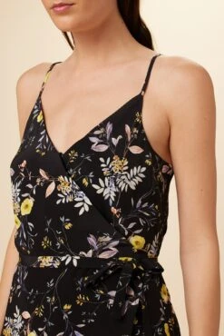 Varden Washable Silk Dress - French Jardin Black 7 Varden Washable Silk Dress - French Jardin Black -Women Clothing Sales 1593 Varden French Jardin Black 4