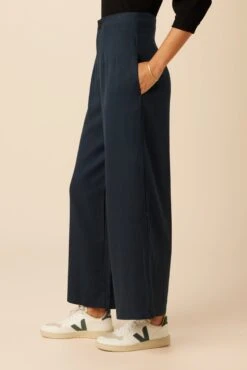 Theo Tencel Twill Pant - Navy -Women Clothing Sales 15 10100R1 Theo Navy 2