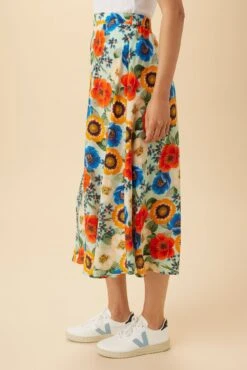 Blaze Washable Silk Skirt - Devon Floral -Women Clothing Sales 15 9838 Blaze Silk Devon Floral 2