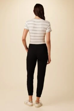Skylar Paris Rib Joggers - Black -Women Clothing Sales 2050 Skylar Black 3