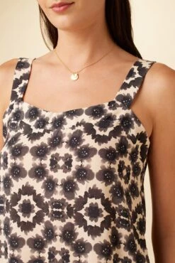 Portia Ecovero Tank - Ink Flower 7 Portia Ecovero Tank - Ink Flower -Women Clothing Sales 2060 Portia Ink Flower 4