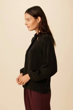 Papillon Cottonseed Cupro Blouse - Black -Women Clothing Sales 20 0156 Papillon Black 2