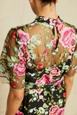 Brielle Upcycled Dress - Simone Floral -Women Clothing Sales 211013 AV October ECOMM 0748BrielleSimoneFloralLace75 6537 web