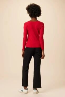 Corsica Paris Rib Top - Zinnia -Women Clothing Sales 22 10102 Corsica Rib Zinnia 3