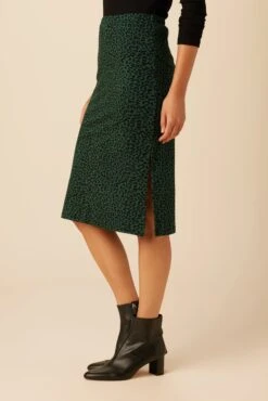 Vindy Reverie Knit Skirt - Forest Leopard -Women Clothing Sales 23 0220 Vindy Forest Leopard 2