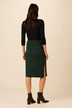Vindy Reverie Knit Skirt - Forest Leopard -Women Clothing Sales 23 0220 Vindy Forest Leopard 3