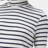 Flannery Dream Knit Turtleneck - Marine Stripe