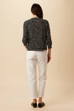 Issa Viscose Knit Tee - Valencia Dot Black -Women Clothing Sales 26 Issa Viscose Valencia Dot Black 3