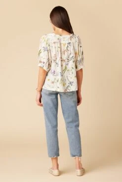 Edith Washable Silk Blouse - Gemini Ivory -Women Clothing Sales 375 Edith Silk Gemini Ivory 3