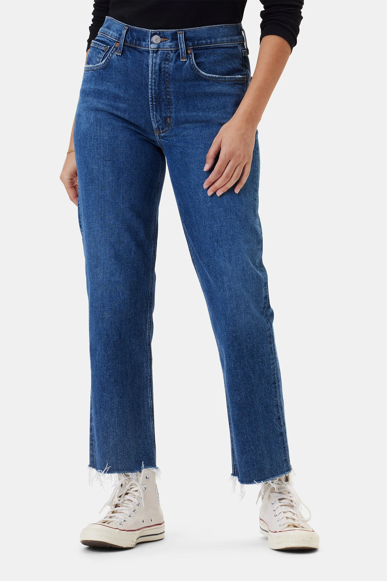 AGOLDE Kye Mid Rise Straight Crop Jean - Mirage 1 AGOLDE Kye Mid Rise Straight Crop Jean - Mirage
