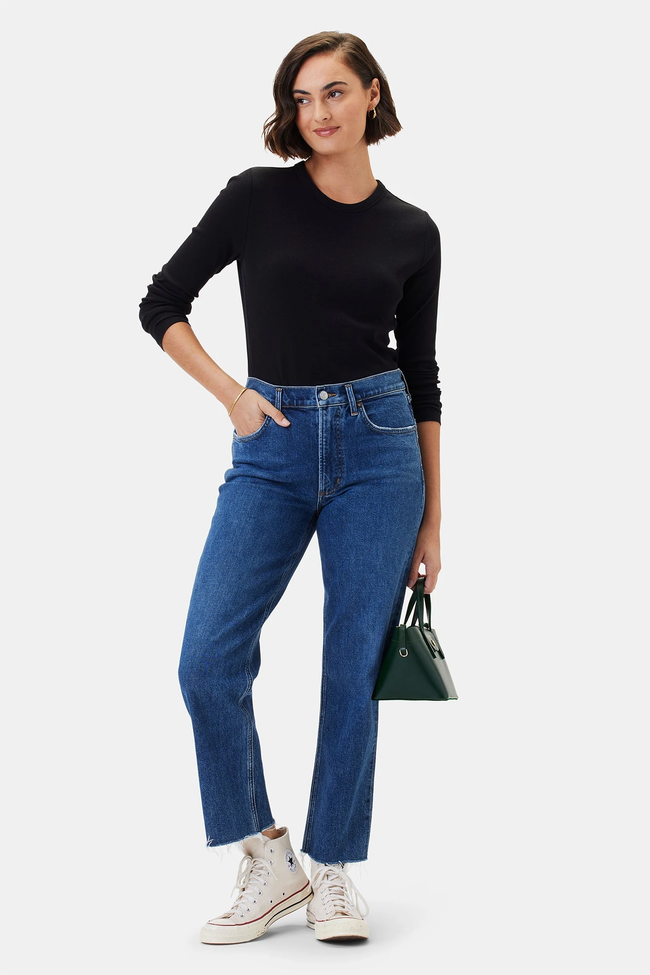 AGOLDE Kye Mid Rise Straight Crop Jean - Mirage 2 AGOLDE Kye Mid Rise Straight Crop Jean - Mirage - Image 2