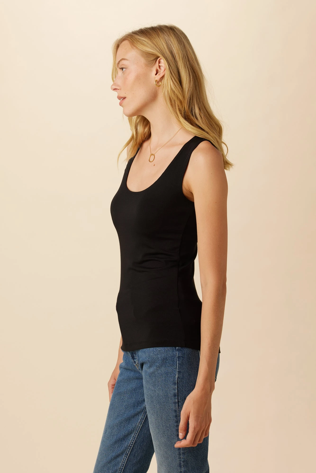 Iris Dream Knit Tank - Black 2 Iris Dream Knit Tank - Black - Image 2