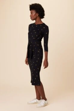 Colombe 3/4 Sleeve Reverie Knit Dress - Positano -Women Clothing Sales 6054 34 Slv Colombe Positano 2