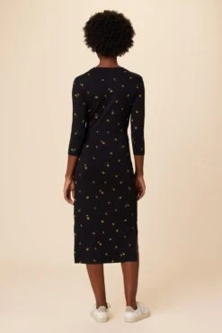 Colombe 3/4 Sleeve Reverie Knit Dress - Positano -Women Clothing Sales 6054 34 Slv Colombe Positano 3