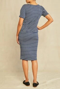 Yuma Dream Knit Skirt - Navy Natural -Women Clothing Sales 6089 Yuma Amsterdam Stripe Navy Natural 2535 web 9895a00f 9d11 461e 988e 9d5508476c33