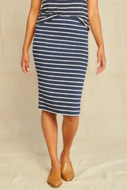 Yuma Dream Knit Skirt - Basque Stripe