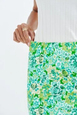 Yuma Viscose Skirt -Women Clothing Sales 6089 Yuma Naples Floral 1624 web