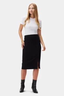 Gadot Paris Rib Skirt - Black -Women Clothing Sales 612 Gadot Novelty Black 4 7ed2a757 cc3e 4f3f b31d d9114b6324d6
