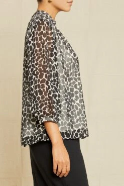 Astrid Nouveau Silk Blouse - Cobblestone Dot -Women Clothing Sales 7090 Astrid Cobblestone Print 12748 web 43b7bb02 c09b 4d1d 8228 3720c01577d1