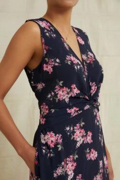 Olive Viscose Dress - Whitby Floral -Women Clothing Sales 7540OliveCrepeWhitby 0580 web 5cb88d06 c341 418c 845a d4a9a89ec0b5