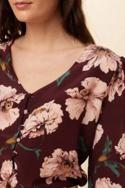 Heidi Washable Silk Blouse - Paysage Sepia -Women Clothing Sales 7904 Heidi Paysage Sepia 4