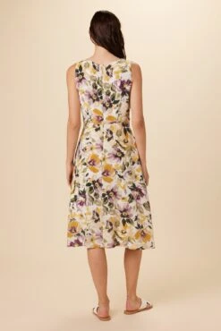 Margot Washable Silk Dress - Isabella Floral -Women Clothing Sales 7910 Margot Silk Isabella Floral 3