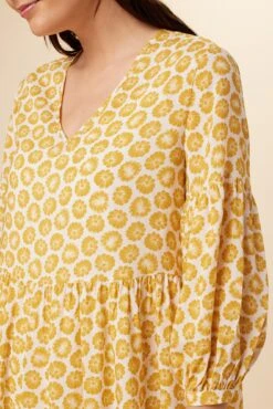 Shailene Ecovero Dress - Calico Sunflower -Women Clothing Sales 7911 Shailene Calico Sunflower 4