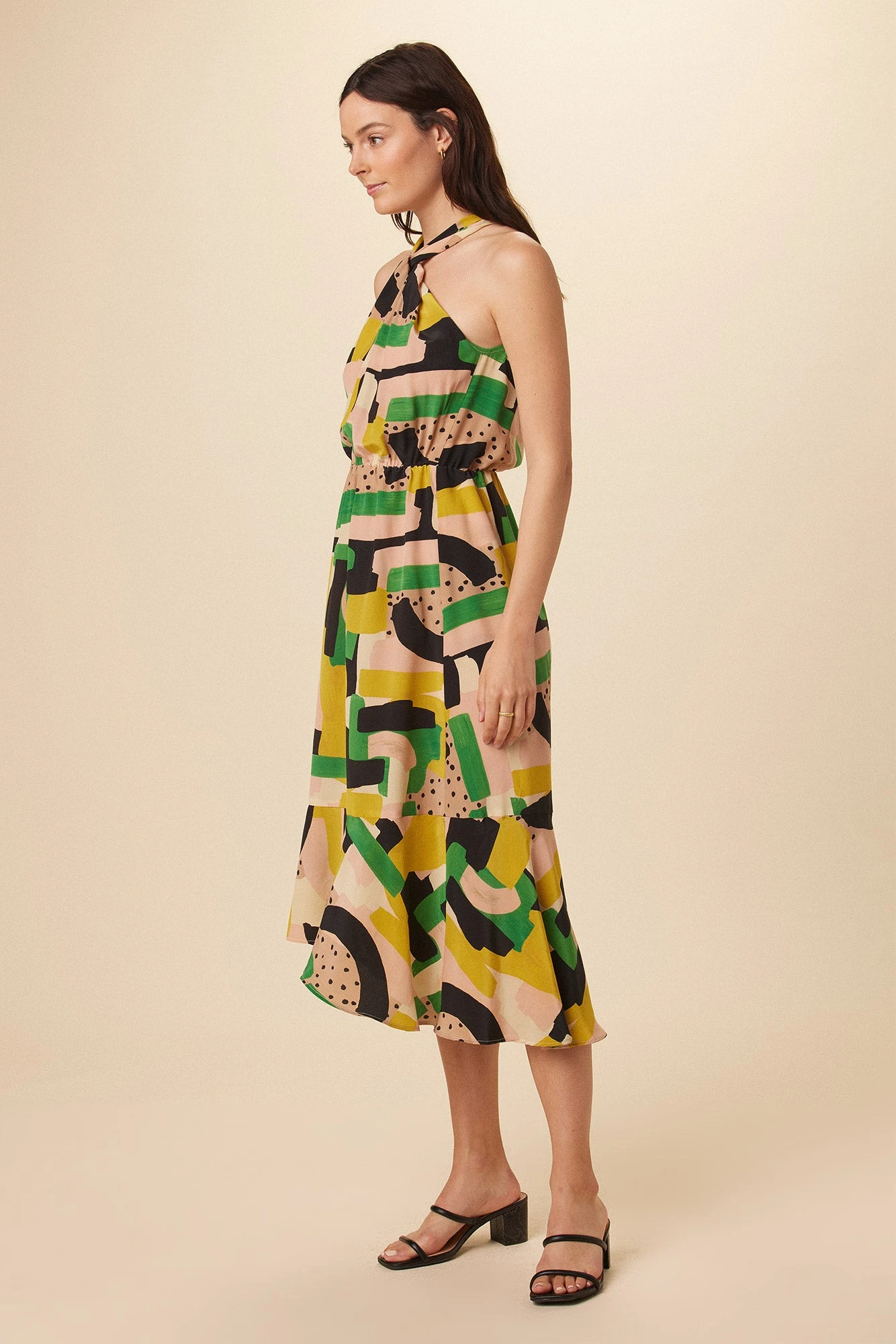 Stefania Washable Silk Dress - Piazza Print 2 Stefania Washable Silk Dress - Piazza Print - Image 2