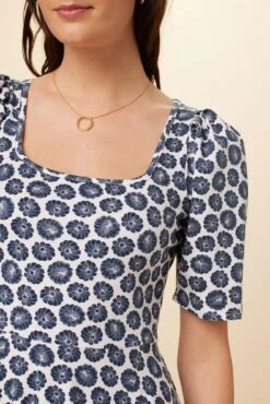 Tamara Reverie Knit Dress - Calico Navy -Women Clothing Sales 7917 Tamara Calico Navy 4