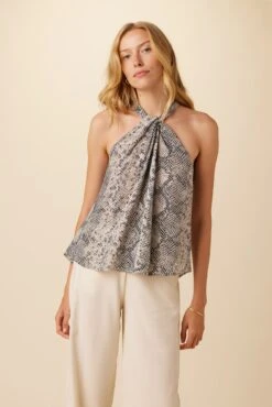 Hayden Washable Silk Blouse - Serpentine