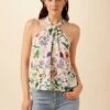 Hayden Washable Silk Blouse - Stella Floral White
