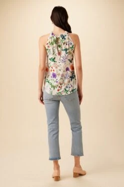 Hayden Washable Silk Blouse - Stella Floral White -Women Clothing Sales 7934 Hayden Stella White 3