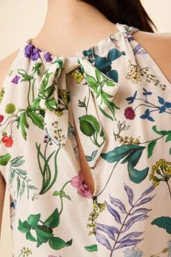 Hayden Washable Silk Blouse - Stella Floral White -Women Clothing Sales 7934 Hayden Stella White 5