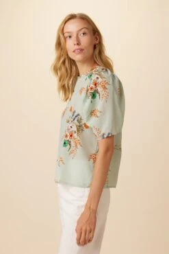 Sylvia Washable Silk Blouse - Cannes Floral -Women Clothing Sales 7935 Sylvia Silk Cannes Floral 2