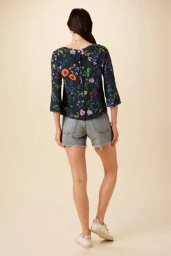 Martina Ecovero Blouse - Stella Floral Navy -Women Clothing Sales 7936 Martina Stella Navy 3