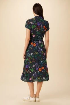 Joyce Ecovero Midi Dress - Stella Floral Navy -Women Clothing Sales 7948 Joyce Stella Navy 3