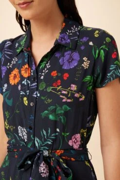 Joyce Ecovero Midi Dress - Stella Floral Navy -Women Clothing Sales 7948 Joyce Stella Navy 4