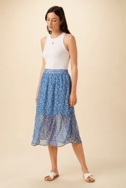 Firenza Nouveau Silk Skirt - Brooklyn Floral -Women Clothing Sales 7957 Firenza Brooklyn 5