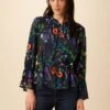 Paige Ecovero Blouse - Stella Floral Navy