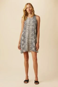 Shanna Washable Silk Dress - Serpentine