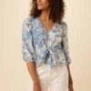 Annika Organic Cotton Blouse - Cotswolds